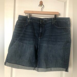 Dark Blue Denim Jeans Shorts